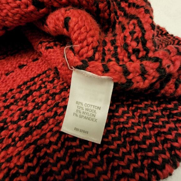 J. Jill Red and Black Loose Fit Sweater Size XS - Picture 10 of 10
